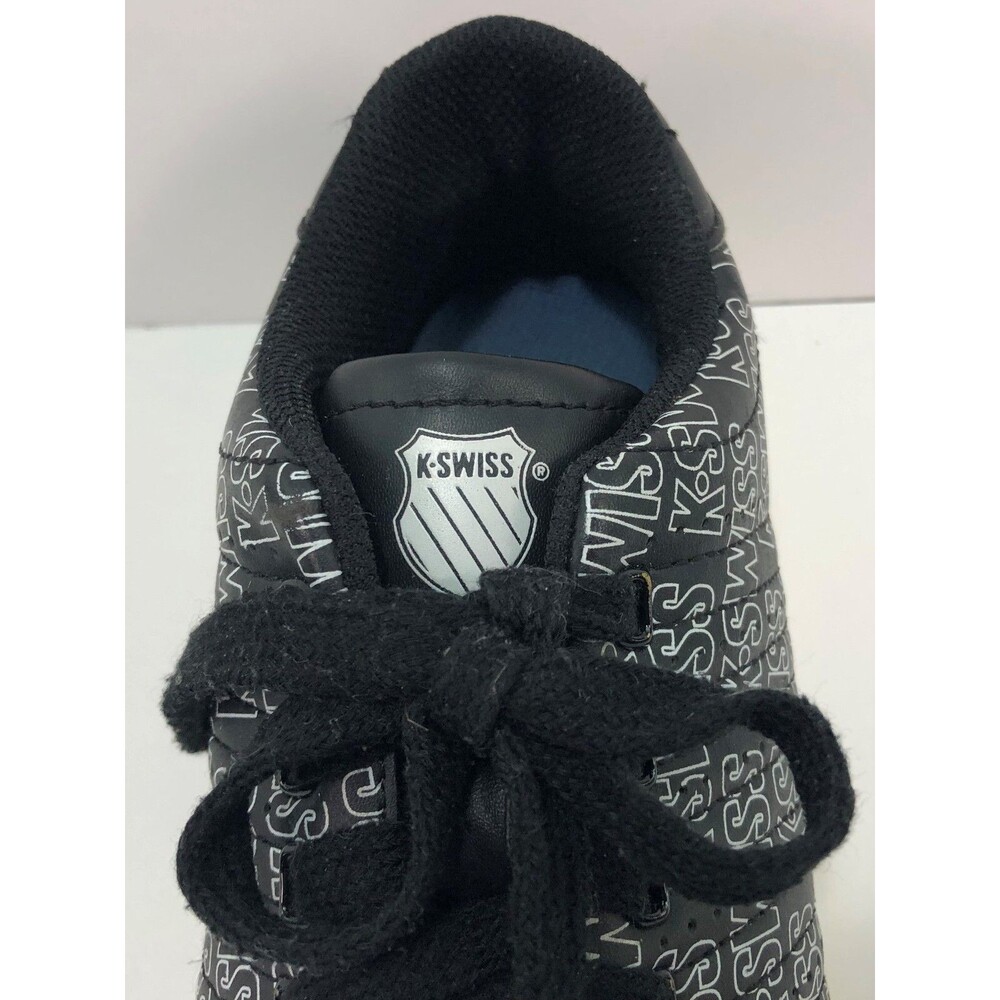 K-SWISS Shoes Youth Sz 5 Black Logo Print Sneakers Low 83643 Unisex Varsity - Picture 8 of 10